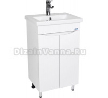 Тумба с раковиной VIANT Рим 50 напольная, белая, раковина Como