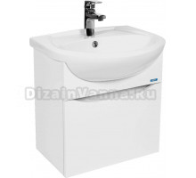 Тумба с раковиной VIANT Рим 50 подвесная, белая, раковина Erica