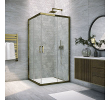 Душевой уголок Vegas Glass ZA Tur Novo h1900 100 05 01 профиль бронза, стекло прозрачное