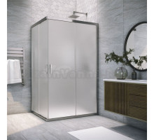 Душевой уголок Vegas Glass ZA-F Tur Novo h1900 90*80 08 10 профиль глянцевый хром, стекло сатин