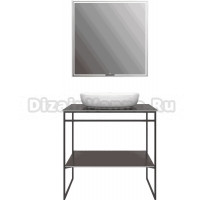 Мебель для ванной Kerama Marazzi Plaza Next 80 напольная, коричневая