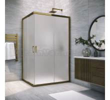 Душевой уголок Vegas Glass ZA-F Tur Novo h1900 100*90 05 10 профиль бронза, стекло сатин