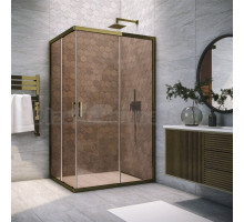 Душевой уголок Vegas Glass ZA-F Tur Novo h1900 110*80 05 05 профиль бронза, стекло бронза