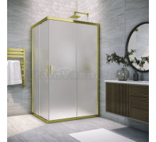 Душевой уголок Vegas Glass ZA-F Tur Novo h1900 120*80 09 10 профиль золото, стекло сатин