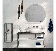 Мебель для ванной Cezares Cadro 120 2-х ярусная, подвесная, белые полки, со столешницей и раковиной BB1348