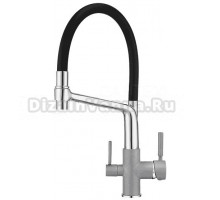 Смеситель для кухни Granula GR-0083 GR-0083 алюминиум с гибким изливом