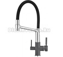 Смеситель для кухни Granula GR-0083 GR-0083 графит с гибким изливом
