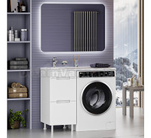Мебель для ванной Misty Байкал 40 L для стиральной машины, белая