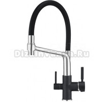 Смеситель для кухни Granula GR-0083 GR-0083 шварц с гибким изливом