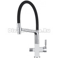 Смеситель для кухни Granula GR-0075 арктик, с гибким изливом