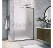 Душевая дверь в нишу Vegas Glass ZP Tur Novo h1900 100 08 10 профиль глянцевый хром, стекло сатин