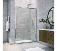 Душевая дверь в нишу Vegas Glass ZP Tur Novo h1900 120 08 01 профиль глянцевый хром, стекло прозрачное