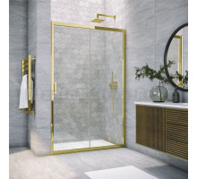 Душевая дверь в нишу Vegas Glass ZP Tur Novo h1900 120 09 01 профиль золото, стекло прозрачное