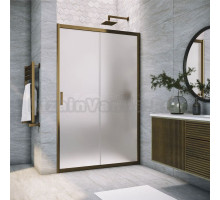 Душевая дверь в нишу Vegas Glass ZP Tur Novo h1900 130 05 10 профиль бронза, стекло сатин