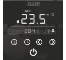 Терморегулятор Elsen EKA.01.01B для естественной конвекции, черный