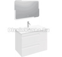 Мебель для ванной Laparet Atlas 80 подвесная, белая матовая