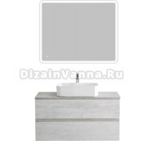 Мебель для ванной Cezares Molveno 46 100 legno bianco, со столешницей marmo crema opaco