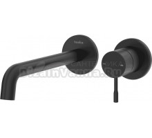Смеситель для раковины Teska Atlas E5708 С ВНУТРЕННЕЙ ЧАСТЬЮ, черный матовый