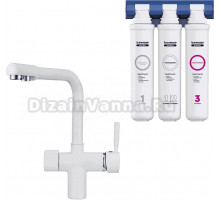 Смеситель для кухни Granula 2088 Арктик+АКС-002 с фильтром