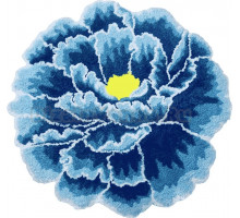 Коврик Carnation Home Fashions Peony Flower FLW90BLU 90 см, blue