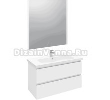 Мебель для ванной Laparet Electra 100 подвесная, белый глянец