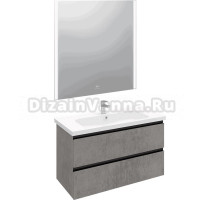 Мебель для ванной Laparet Electra 100 подвесная, хромикс серебро