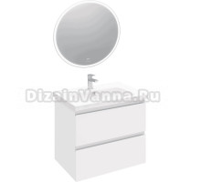 Мебель для ванной Laparet Electra 70 подвесная, белый глянец