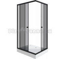 Душевой уголок Niagara Eco NG-118-14QT 110х80 см, стекло тонированное