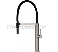 Смеситель для кухни Paulmark Leader Le214101-NI с гибким изливом, никель
