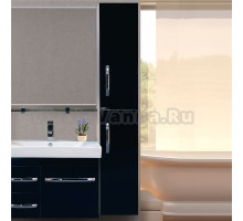 Шкаф-пенал Misty Эмилия черный R