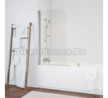 Шторка на ванну Vegas Glass EV 70 08 01 профиль глянцевый хром, стекло прозрачное