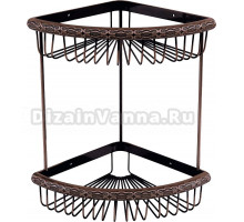 Полка Lemark Jasmine LM6682ORB черная бронза