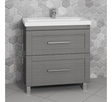 Тумба с раковиной СанТа Венера 80 напольная, дуб серый