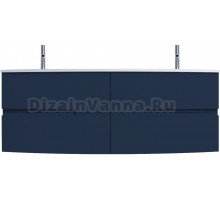 Тумба с раковиной Jacob Delafon Nona 140 глянцевый темно-синий