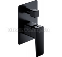 Смеситель Omnires Parma PM7435BL С ВНУТРЕННЕЙ ЧАСТЬЮ, для ванны с душем, чёрный