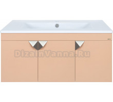 Тумба с раковиной Misty Сахара 90 песочная