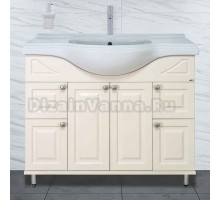 Тумба с раковиной Misty Жардин 105 светло-бежевая