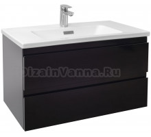 Тумба с раковиной Jacob Delafon Madeleine 80 черный матовый