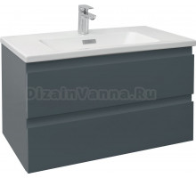 Тумба с раковиной Jacob Delafon Madeleine 80 серый матовый