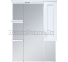 Зеркало Misty Дива 85 R c подсветкой, белое