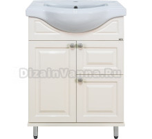 Тумба с раковиной Misty Жардин 65 светло-бежевая