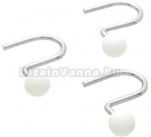 Крючки для шторы Carnation Home Fashions Ball Type Hook SLM-BAL/21 White
