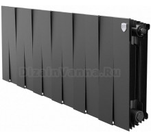Радиатор биметаллический Royal Thermo Piano Forte 300 noir sable, 12 секций