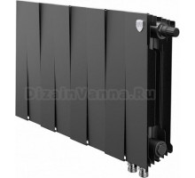 Радиатор биметаллический Royal Thermo Piano Forte 300 VD noir sable, 8 секций