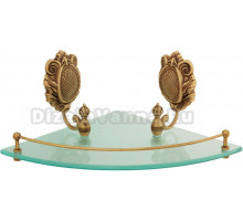 Полка Migliore Cleopatra 16638 угловая, бронза