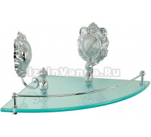 Полка Migliore Cleopatra 16666 угловая, хром