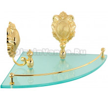 Полка Migliore Cleopatra 16694 угловая, золото