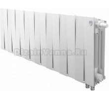 Радиатор биметаллический Royal Thermo Piano Forte 300 VD bianco traffico, 16 секций