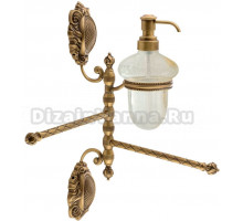 Дозатор Migliore Cleopatra 16646 с полотенцедержателем, бронза