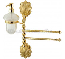 Дозатор Migliore Cleopatra 16699 с полотенцедержателем, золото